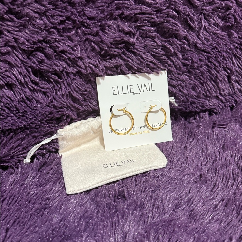 Ellie Vail Gold Hoop Earrings - New